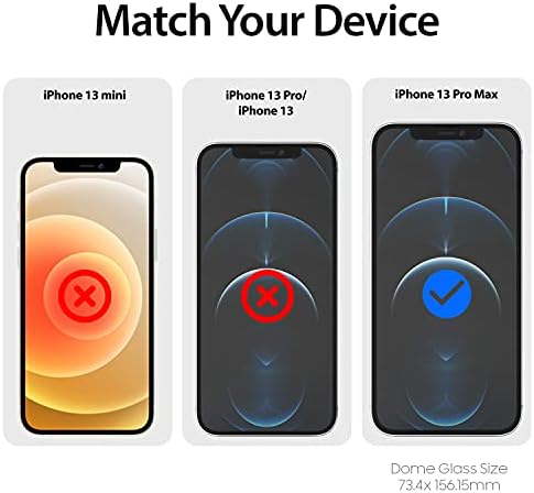 Защитно фолио от КУПОЛНА СТЪКЛО Whitestone за iPhone 13 pro max (6,7 инча), защитен слой от закалено стъкло с технологията