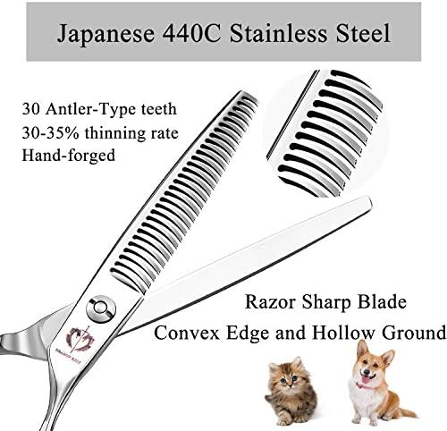 6,5 Професионална Ножица за Изтъняване на Домашни Любимци, Японски Ножици, За да се Грижи за Кучета от Неръждаема Стомана