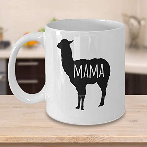 Мама Лама Чаша 11 грама и 15 грама нестандартен подарък детски душ кафеена чаша подаръци за деня на майката, без драми студен силует бременна новата мама мама мама ла?