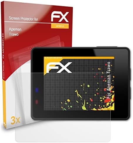 Защитно фолио atFoliX е Съвместима с фолио Apeman Trawo Screen, Антибликовой и ударопоглъщащ защитно фолио FX (3X)