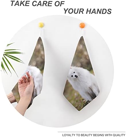 Кърпа за Ръце Lurnise Кърпи За Ръце за Кучета Дизайн Дантела за Кухненски Кърпи за Баня, Кухня, Спорт