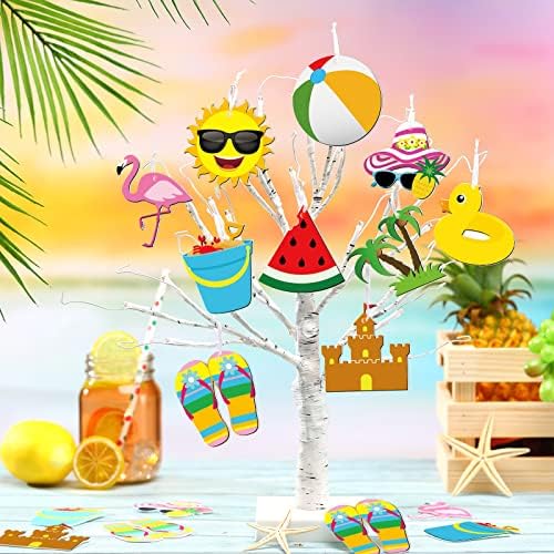 Летни Декорации от Филц, Плажни Хавайски украса за дърво, Хавайски Декор за водна парти в чест на рождения Ден на Luau, Тропически аксесоари за парти лято (Летен стил, 3