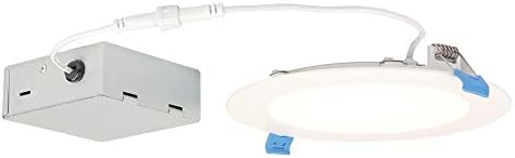 Уестингхаус Lighting 5109100 12 (еквивалент на 80 W) 6-Инчов Тънък-Вградени led лампа с регулируема яркост, по-Топъл бял