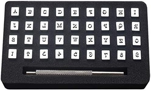 36шт Метална Стоманена Подпечатан с букви в Азбуката, 3 и 6 мм Инструмент за пробиване (костюм 6 мм)