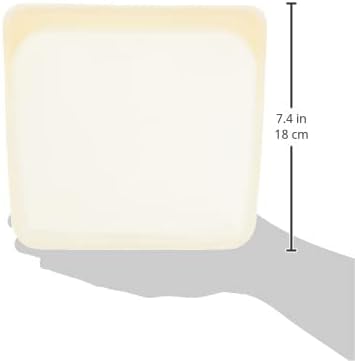 За многократна употреба Хранителната пакет Stasher от силикон Размер за съхранение на сандвичи, 7 инча (15 унция),
