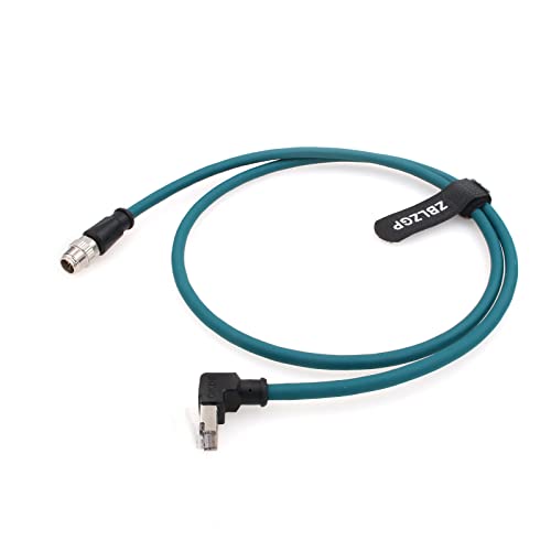 ZBLZGP M12 8-Позиционен X-Кодекс конектор за Правоъгълен Экранированного Ethernet кабел RJ-45 основа cat6a за Промишлени