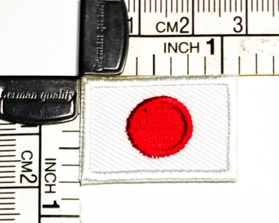 Салфетки Плюс 0,6Х1,1 ИНЧА. Мини Националния Флаг на Япония Ивици Флаг на Страната на Военно-Тактическа Бродирана Апликация