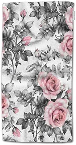 HGOD DESIGNS Кърпа за ръце Rose, с Акварельным Цветен Модел Роза в Пастелни цветове, Кърпа за ръце с Модел е Най-подходящ