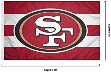 Странично Флаг с Голямо Лого на отбора на San Francisco 49ers NFL Райе