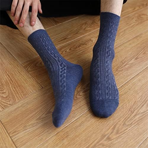 KFJBX Мъжки Вълнени чорапи Зимни Топли Harajuku Бизнес Мъжки Подарък Чорапи Попадат В Ивицата всеки ден