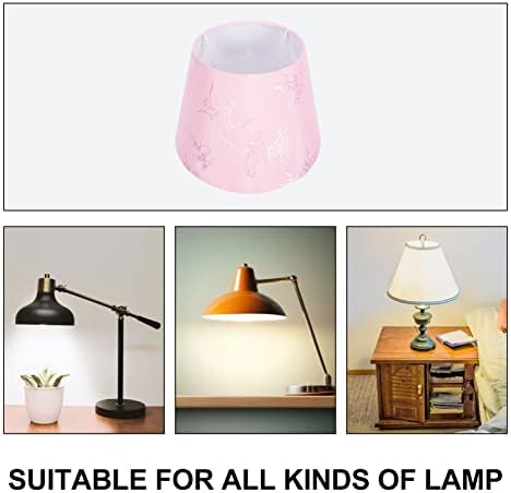 Mobestech Лампа За лампи Цветна Бродерия Художествена Тъкан на Капака Лампи, Лампа Барабана Подмяна на Лампа E27/E14