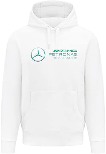 Hoody Fuel For Fans Mercedes AMG Petronas - Люис Хамилтън 2022 Miami GP с качулка - Бял - Размер: XS