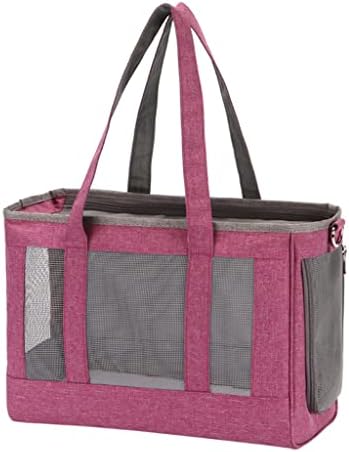 ADKHF Преносими чанти за едно рамо за домашни кучета, Пътна Мрежа чанта за малки кученца, Раница, Градинска чанта на рамото (Цвят: D, размер: 44X31X22 см)
