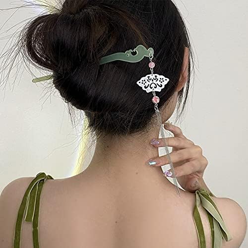 Дамски пръчка за коса Houchu, вилица за коса в китайски стил, ретро реколта древна пръчка за коса, елегантен, изискан