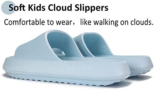 sharllen / Cloud пързалки за деца, Домашни пантофи за момчета и момичета, Удобни Детски Изчислителни чехли за момчета,