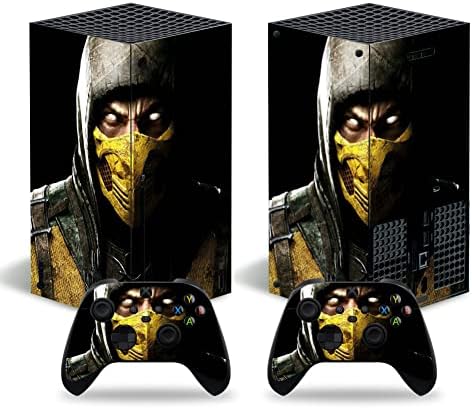 InnaGeek - Vinyl стикер със защитна обвивка за Xbox Series X Mortal Kombat Scorpion