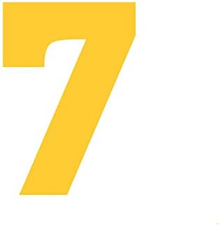 3 Висок Единния Ютия с номер 7 На Теплопередаче за Футбол, Бейзбол, Майк, Спортна Тениска Жълт Цвят