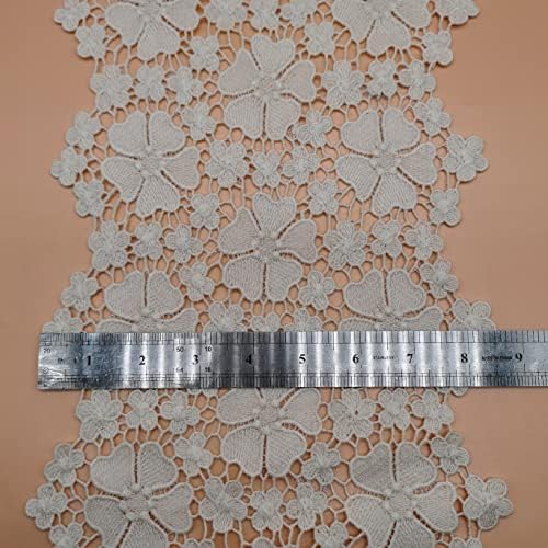 PROWONG Дантела 2 Ярд С Покритие под формата на Флората Лейси Лента за Младоженци Сватбена Шиене Рокля Занаяти дизайн
