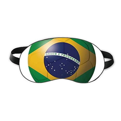 Бразилският Национален Флаг Футбол Футболен Щит За Сън Мека Нощна Превръзка На Очите Сянка На Кутията