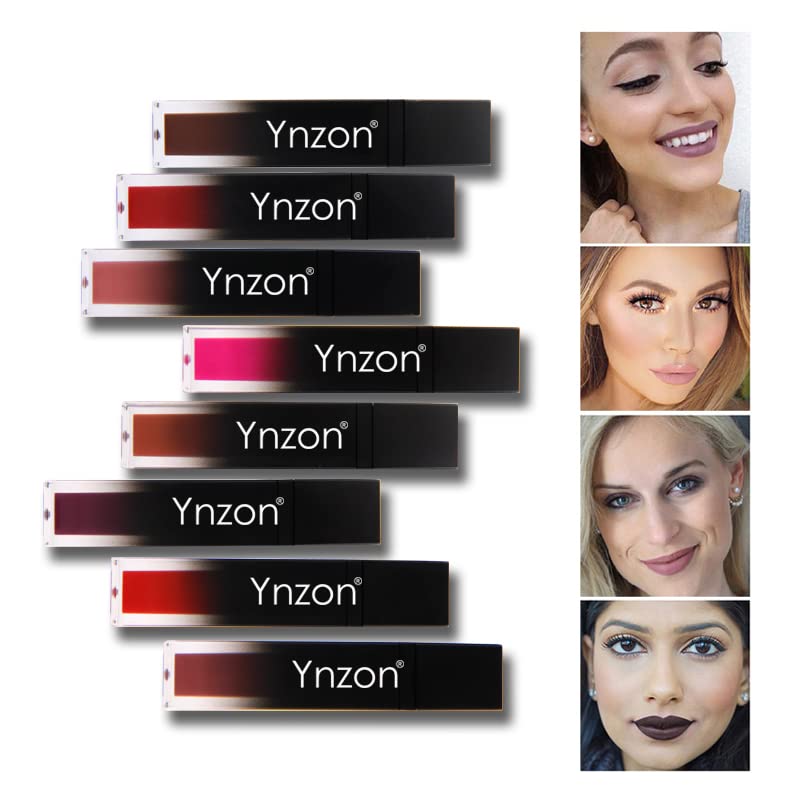 Водоустойчив червило YNZON се Запазва 24 часа, Высокопигментированный цвят с Хидратиращ балсам Матиран 8 цвята по желание