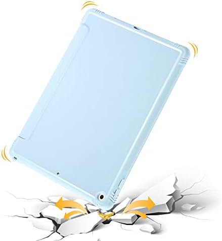 Калъф за iPad Air 4-то поколение 10,9 инча 2021, с възможност за завъртане на 360 градуса с помощта на Мощен магнит, Сменяем Прозрачен Калъф, Зарядно устройство за писалките с