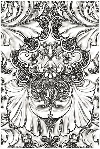 Папка за релеф Sizzix 3D Texture Fades Damask от Тим Хольца, 665733, Многоцветен
