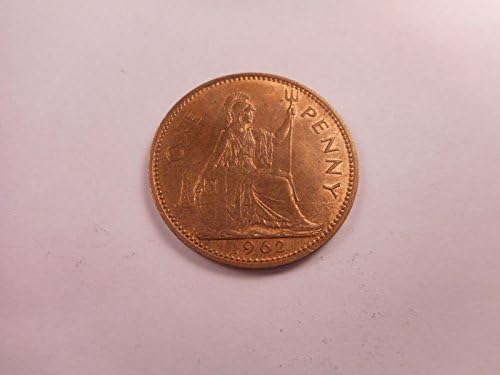 Монета на кралица Елизабет II в едно пени, 1962, №11