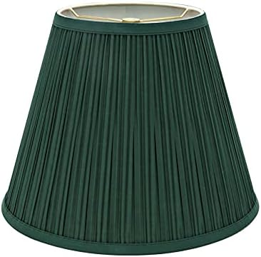 Aspen Creative 33053 Преходен Плиссированный Строителен Лампа във формата на империя Зелен цвят с ширина 13 см (7 x 13x