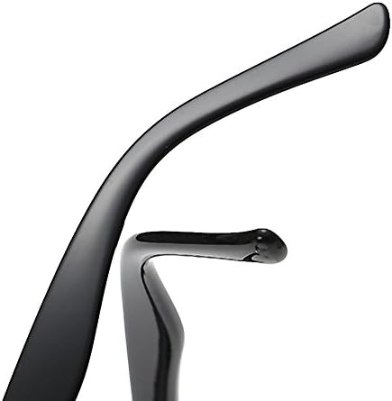 Очила за късогледство в метална рамка с диоптриями При късогледство Без очила за четене (-6,0 диоптър, черен)