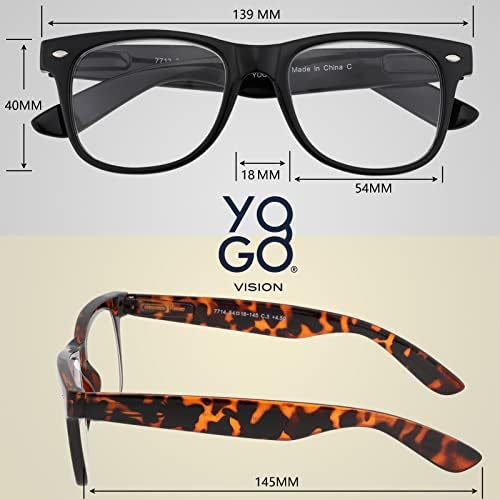 Увеличителни очила Yogo Визия за четене с най-високо увеличение на One Power Magnifier Readers (4,00)