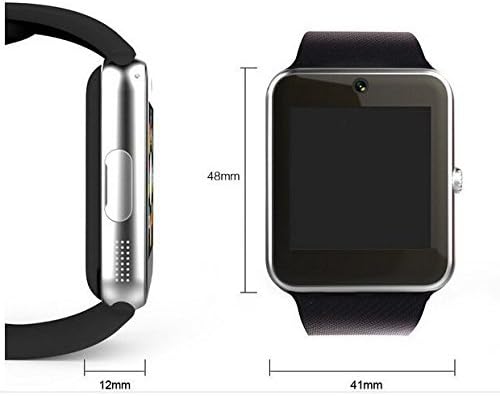 Padgene Bluetooth Smartwatch, Ръчни Часовници за смартфон със Сензорен екран, Спортен Фитнес Тракер със слот за СИМ-карта,