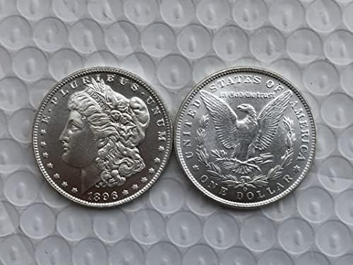 Американска Монета Морган Издание 1896O Сребърен Долар Месинг със сребърно покритие Антикварни Чуждестранни Възпоменателни
