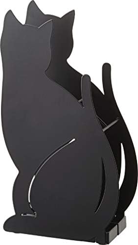 Червена компанията. Поставка за чадър във формата на Котка, свободно стояща Стойка - Държач За бастуни за ходене, Черен, 13.5 инча