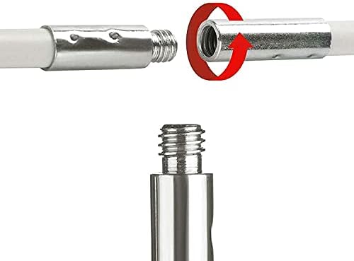 QDY -Комплект четки за комина, Четка за комин, включва 9/12 гъвкави пръчки с диаметър 610 мм, 1 Дюза за почистване на
