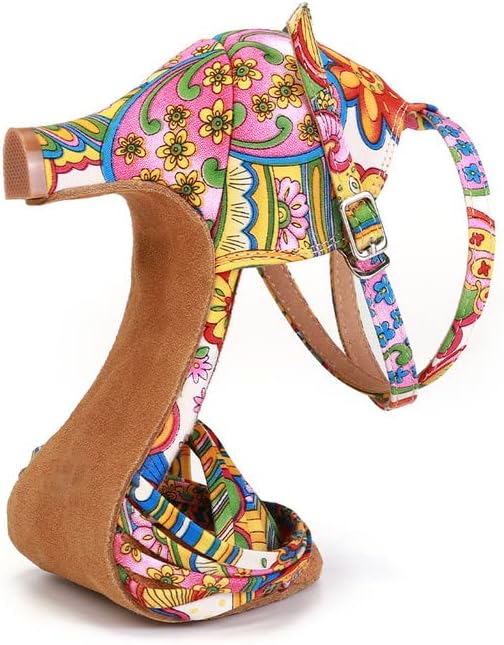 Дамски Обувки за латино Танци AOQUNFS, Професионални Обувки За практикуване на Система за Салса, Модел YCL255