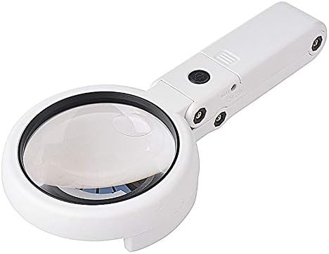 Стъклена Настолна лампа Meichoon Magnifier, 5X/11X Сгъваема Увеличительная лампа се захранва от USB, 8 светодиодни лампи