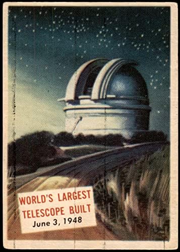 1954 Topps 156 xCOA - най-големия построен телескоп в света (карта) (да Не е с твърди черни ленти, но могат да се видят