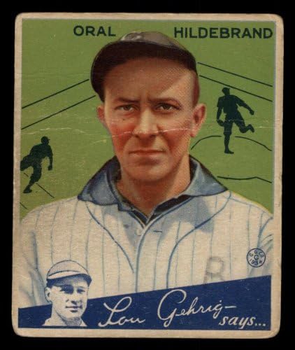 1934 Гауди Обикновена бейзболна картичка 38 brawled хилдебранд от Кливланд Индианс Клас Добър