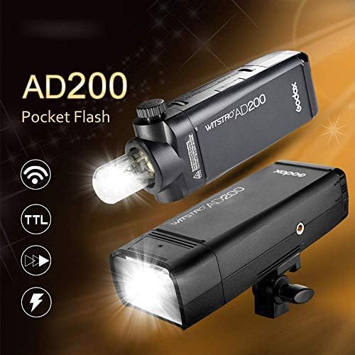 Стробоскопическая светкавица Godox AD200 TTL, имат светкавица Speedlite мощност 200 W 2,4 G, монолайт 1/8000 HSS с една
