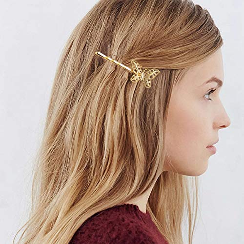 inSowni 30 опаковки/15 двойки светло златни ретро реколта метални щипки за коса, щипки за коса, аксесоари за жени и момичета