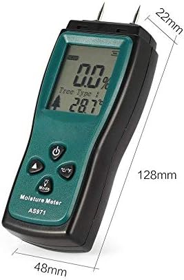 Влага JF-XUAN AS971 Измерване на влажност на дървесина Тестер за Влага Детектор за влажност на Дървесината Цифров LCD