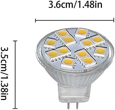 MR11 Led Крушка 2 W Прожекторные Крушка 20 W Подмяна на Халогенни GU4 Двухконтактная База за Осветление на Пистата за