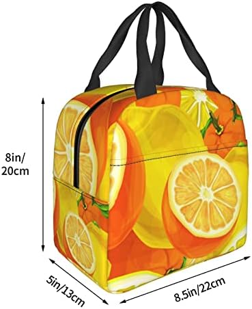 Оранжева Чанта за Обяд, за Жени, Мъже Кутия за Обяд с Контейнери Пълни, Множество Чанта за Обяд за Възрастен, Пътна Чанта