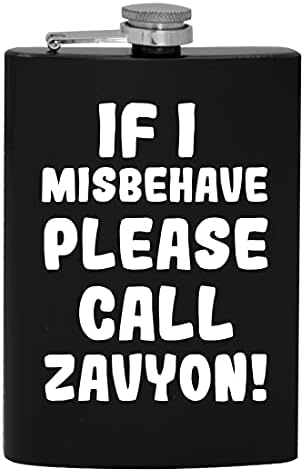 Ако аз ще се държат зле, моля, обадете се Zavyon - фляжка за алкохол обем 8 грама