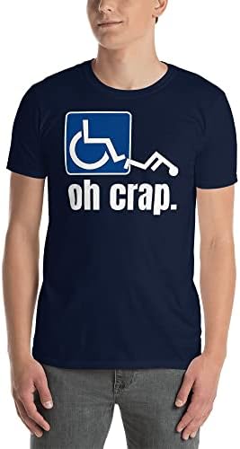 Инвалидна Количка за инвалиди Забавна Тениска Унисекс За инвалиди в инвалидна количка О, Глупости