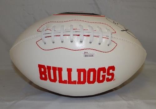 Футболен лого Hines Ward с автограф Georgia Bulldogs - JSA W Заверени - Футболни топки за колеж с автограф
