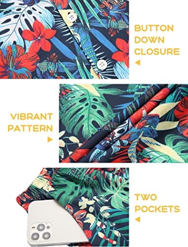Комплекти дрехи от 2 теми за момчета Arshiner, Хавайски шорти, Риза с къс ръкав копчета и Шорти