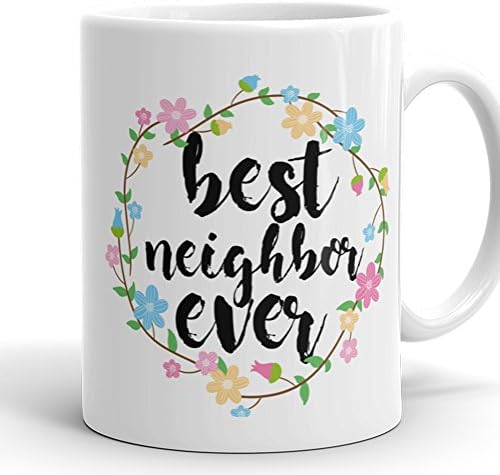 Най-добрата Соседская Чаша На Светлината - Керамични Кафеена Чаша с Тегло 11 грама Евтин Подарък За Съсед