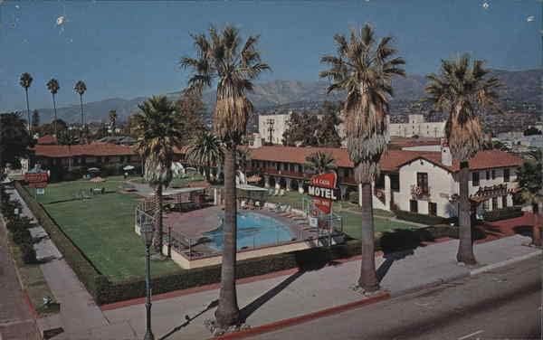 Motel La Casa Del Mar Санта Барбара, Калифорния, КАЛИФОРНИЯ Оригиналната реколта картичка