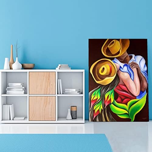 Абстрактен Кубински Художествен Плакат Пуэрториканская Художествена Танцьорка Картина на Платно Плакат Платно Живопис